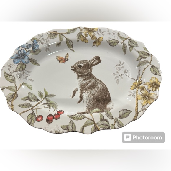 Bunny Platter , new with tags, never used - Picture 2 of 8